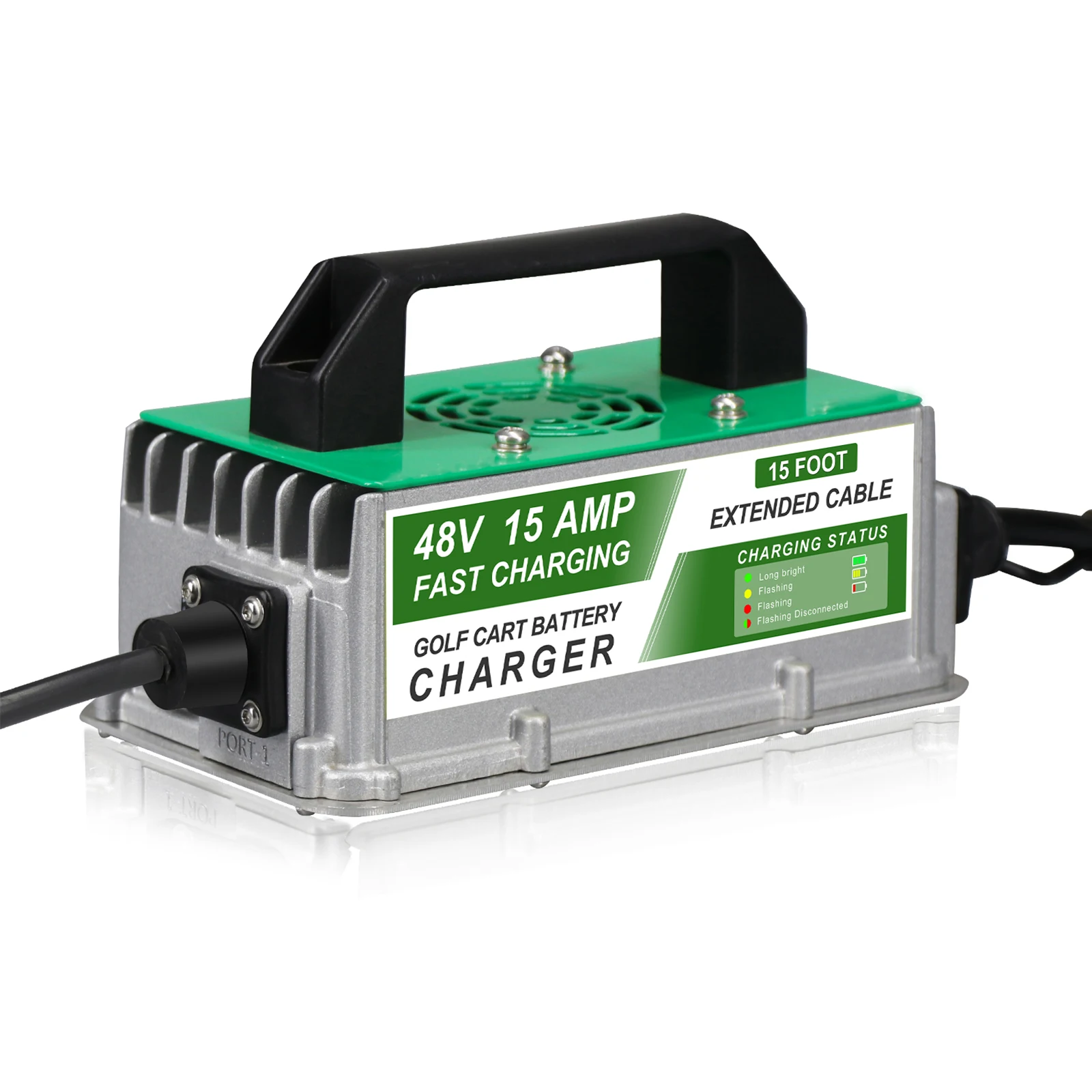 48V Battery Charger for Golf Club Car DS 15A Lead Acid Battery Electric Utility Vehicle Golf Car Charger 15 Amp