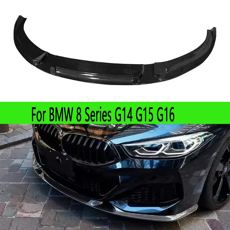 

Для BMW 8 серии G14 G15 G16: карбоновый спойлер-диффузор на передний бампер, накладка на передний бампер, автозапчасти, обвес