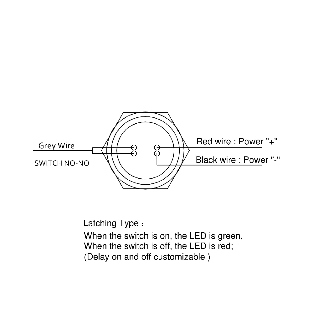 316 Stainless steel Waterproof IP68  illuminated Piezo Switch Latching on off 5v 12v 24v R&G 19MM 22MM 25MM