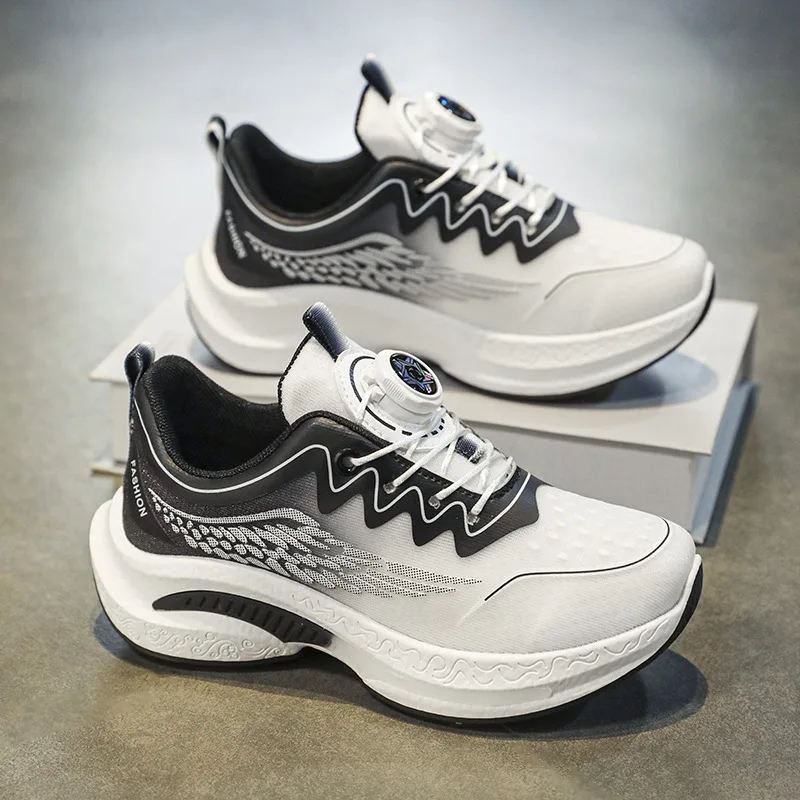 

Boys' Shoes 2024 New Summer Children's Mesh Shoes for Big Boys Rotating Buttons Breathable Anti-Slip Comfortable Sports Shoes