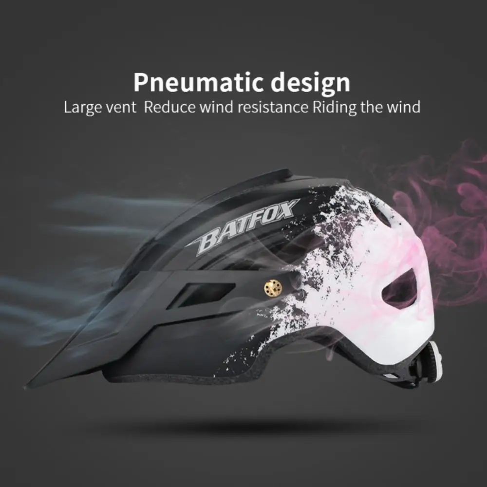 Road Mountain bike Helmet Lens Shock-absorbing Safety Pc Shell With Warning Light For Man Women Mtb Helmet Powerful Protection