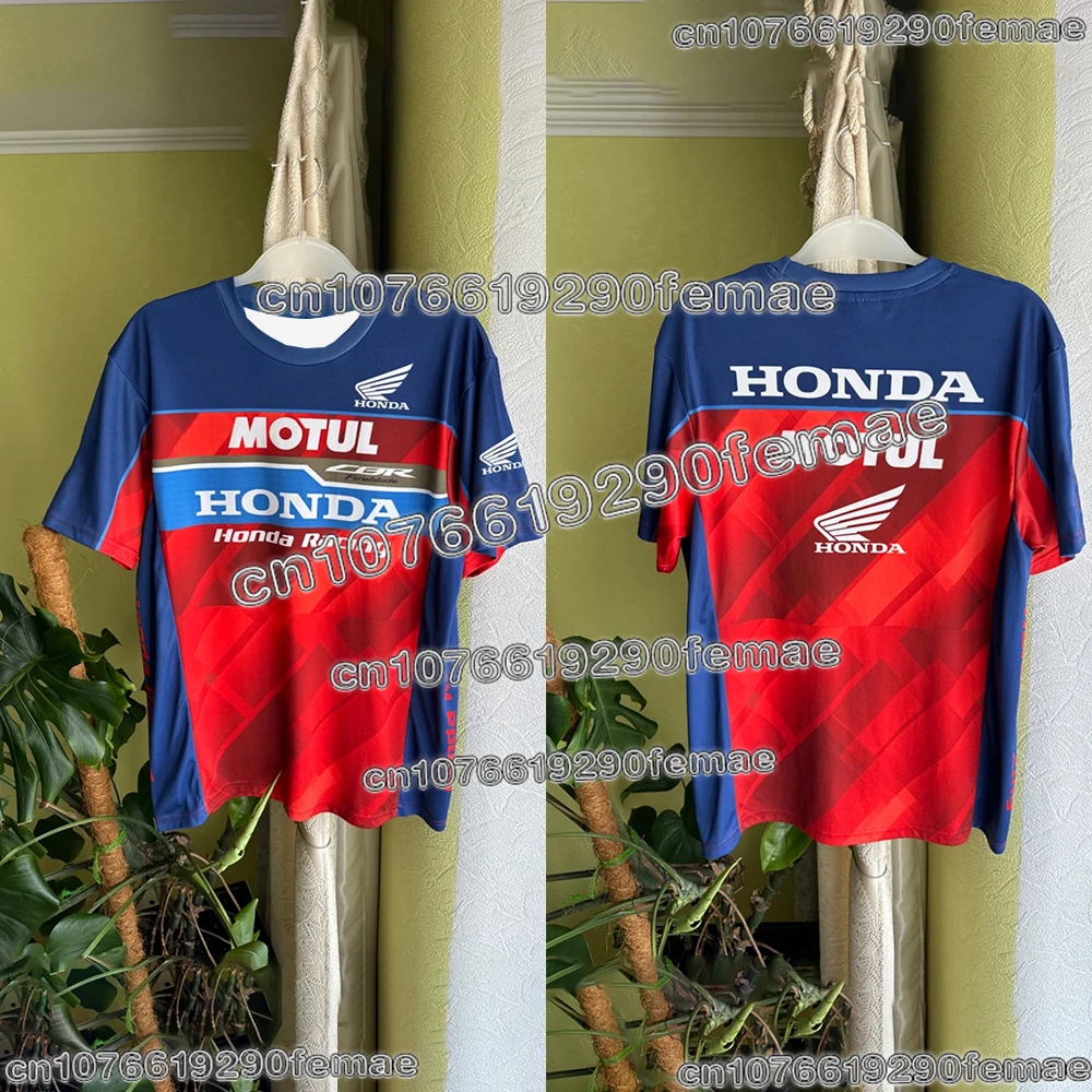 2025 هوندا موتو سباق تي شيرت فريق مروحة تذكارية جيرسي سريعة الجافة مريحة الصيف ملابس رياضية خارجية غير رسمية #2