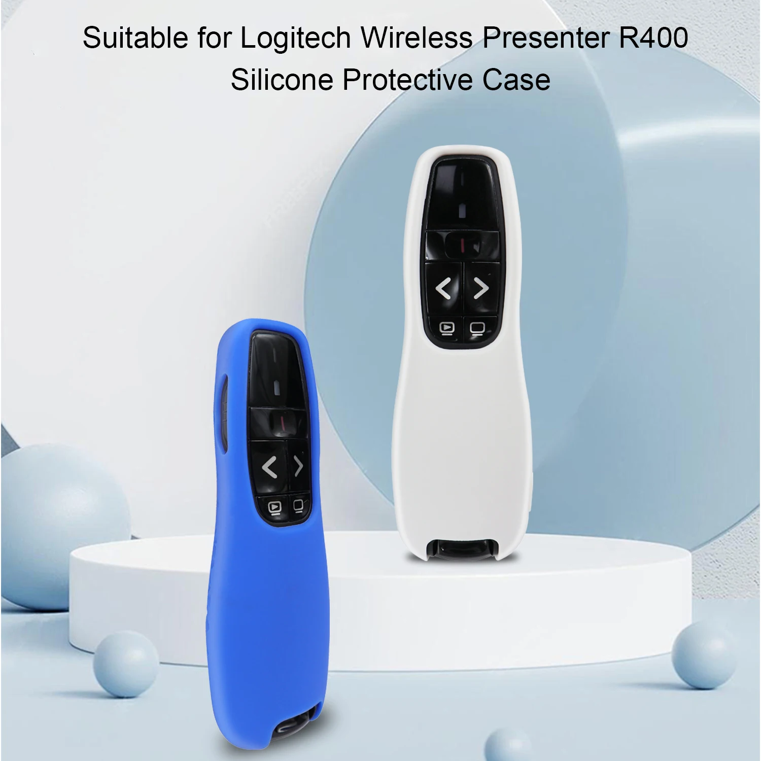 Soft Silicone Cover Protective Case Compatible with for Logitech Wireless Presenter R 400 for Logitech R400 Silicone Remote Case