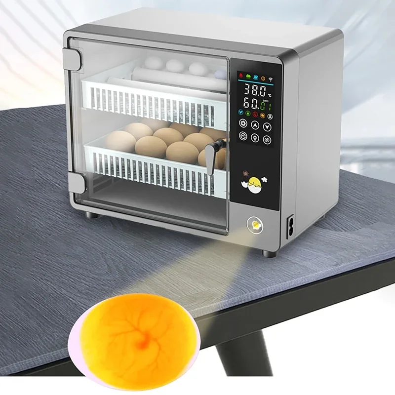 24 Eggs Incubator Fully Automatic Turning Hatching Brooder Farm Bird Quail Chicken Poultry Farm Hatcher Turner Incubation Tool