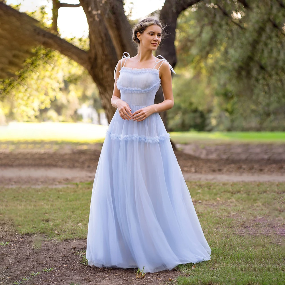 

RFYR A Line Prom Gown with Pleats Evening Dresses Illusion Party Dress for Arabic Women Formal Occasion Dress Customized