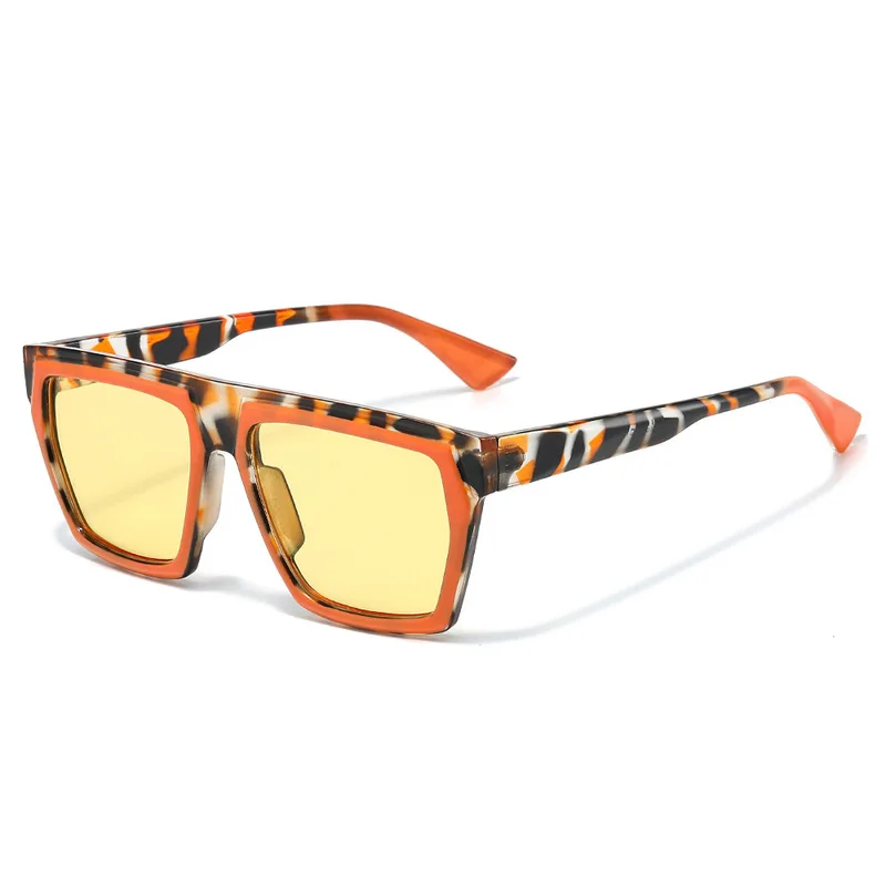 New Arrival Square Sunglasses Men Women Unisex Y2K Fashion Summer Youth Vibrant Color Patchwork Daily Travel UV400 Shades