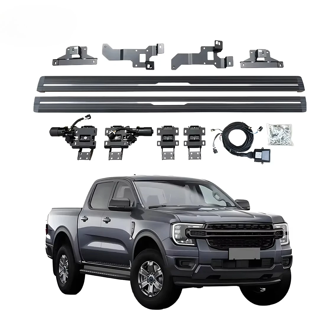 Plug and Play Liush Retractable Side Board Automotive Factory Modification Parts Electric Side Step for Ford Ranger 2023+