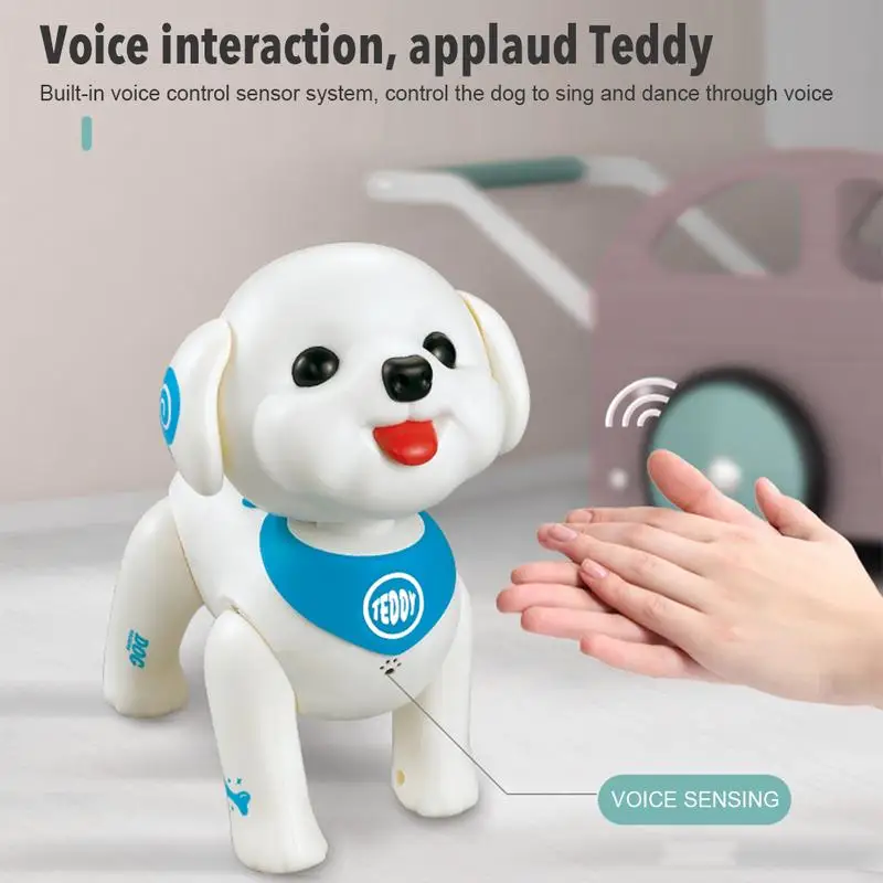 Remote Control Robot Dog Voice Control Program Singing And Shaking His Head Pet Remote Control Dog Children Toy Birthday Gift