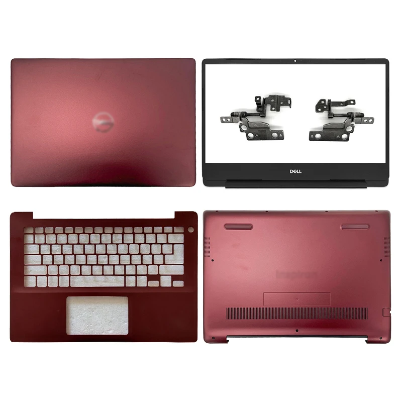 Red Laptop LCD Back Cover/Front Bezel/Hinges/Palmrest/Bottom Case For DELL Inspiron 14 5480 5485 5488 Laptops Computer Case