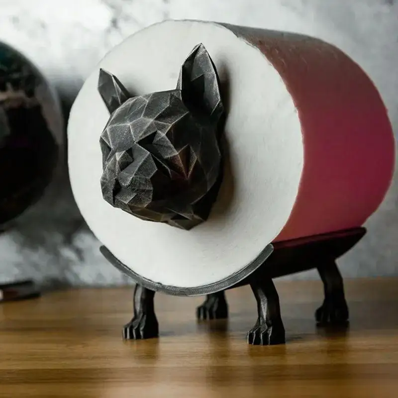 Cute Animal Shape Toilet Tissue Rack Free Standing Storage Roll Paper Holder Animal Shape Decorative Toilet Paper Rack