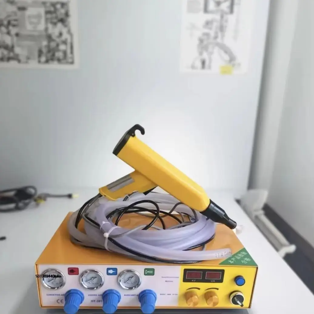 Useful Portable Powder Paint Experiment System Electrostatic Powder Coating Machine With Electrostatic Powder Coating Test Gun view 4