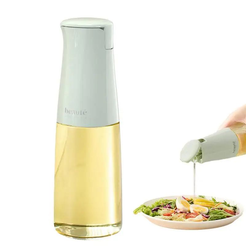 

Glass Oil Dispenser Oil Dispenser Bottle 500ml Large Capacity Glass Kitchen Food Grade Bottle Automatic Opening And Closing