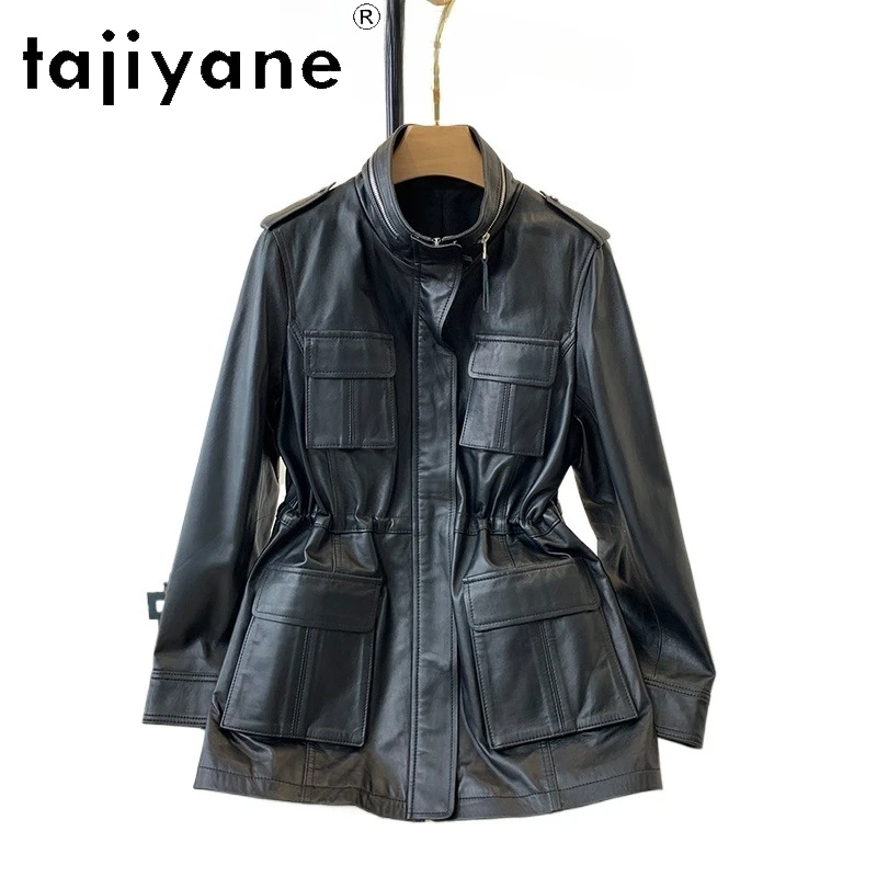 TAJIYANE 100% vera pelle di pecora giacca donna colletto alla coreana sottile giacche in vera pelle donna autunno abbigliamento donna 2025 Chaquetas