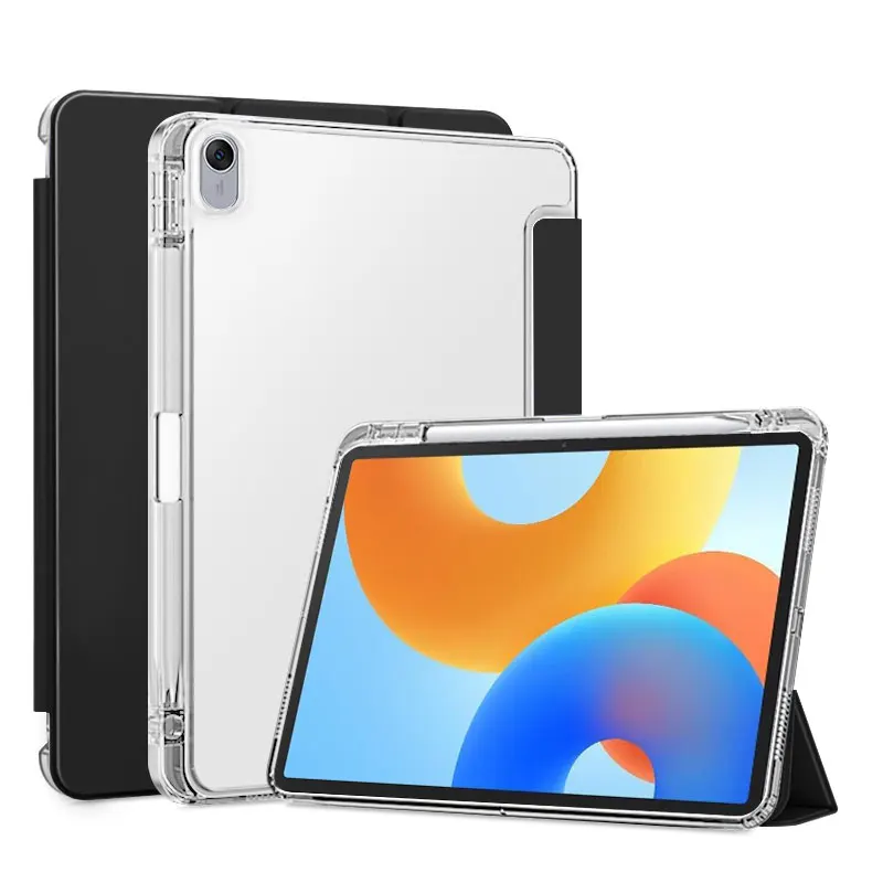 For Huawei MatePad 11.5 2026 Case with Pencil Holder Flip Stand TPU Back Cover For Huawei MatePad 11 5 2026 TXZ-W10/TXZ-W20