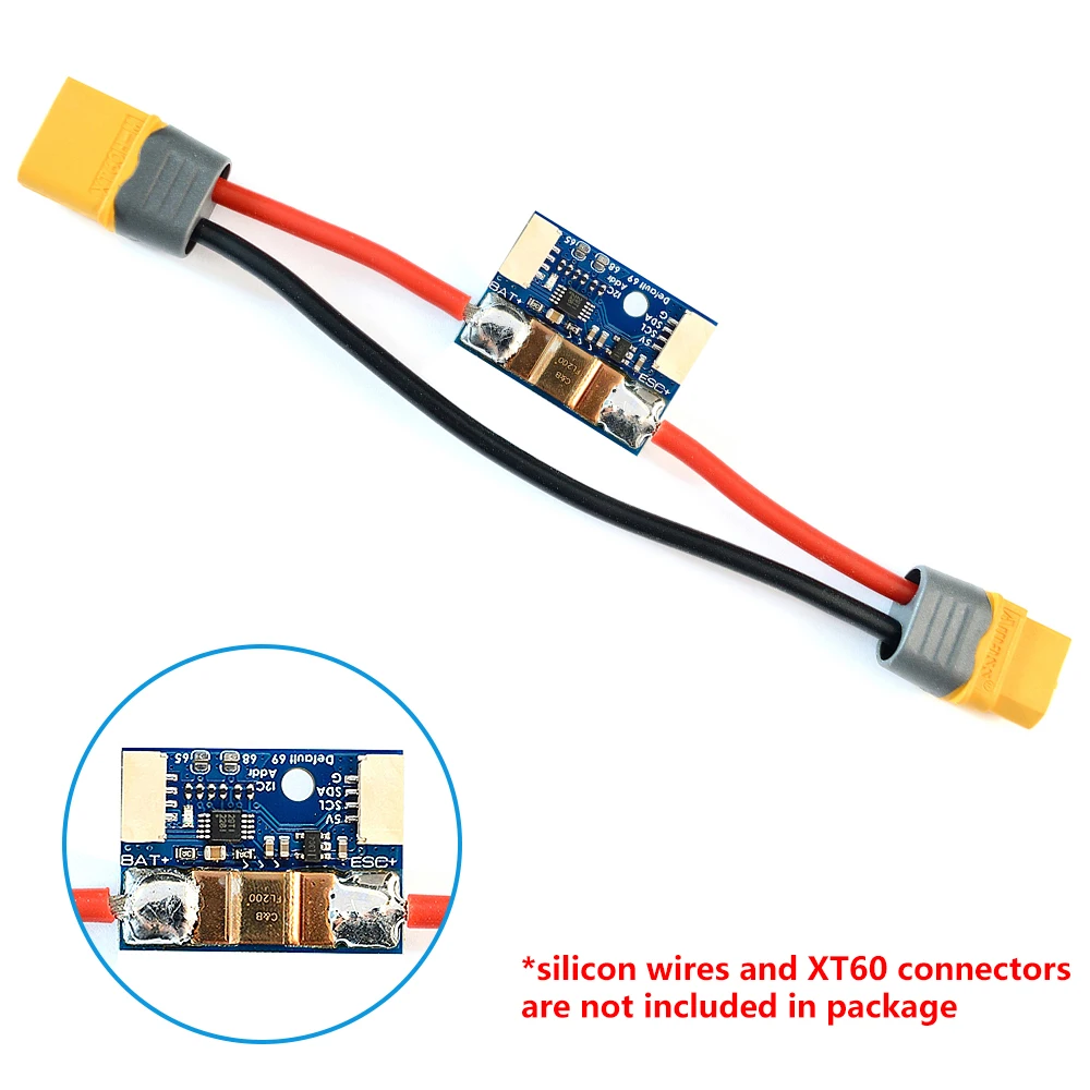 MATEK MATEKSYS MONITOR di alimentazione I2C ULTRA-preciso, I2C-INA-BM corrente 0 ~ 204.8A, tensione 0 ~ 85V, scheda di interfaccia I2C per Drone RC