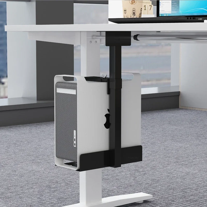 Universal PC Case Holder Under Desk Wall Side Width Height Adjustable Computer CPU Stand  Mainframe Hanger Host Box