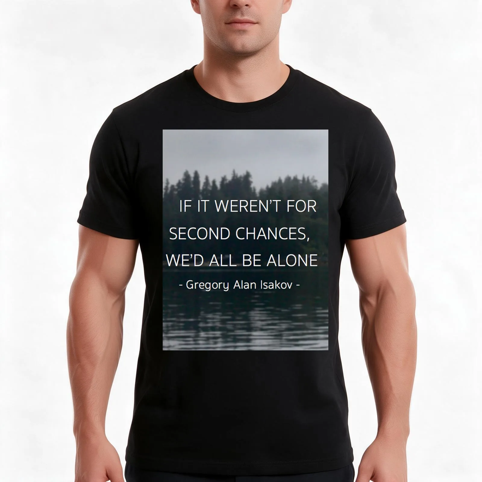 If it weren't for second chances... - Gregory Alan Isakov T-Shirt, Summer Casual Cotton Tee, Oversized Streetwear Tops