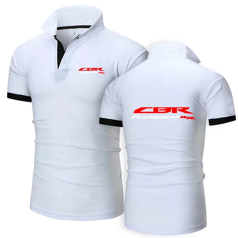 Motorcycle CBR 1000RR Polo Shirt Japan Motorbike CBR 1000 RR Fireblade Men T Shirts Women Hondaes T-Shirt Polos F1 TShirt 025