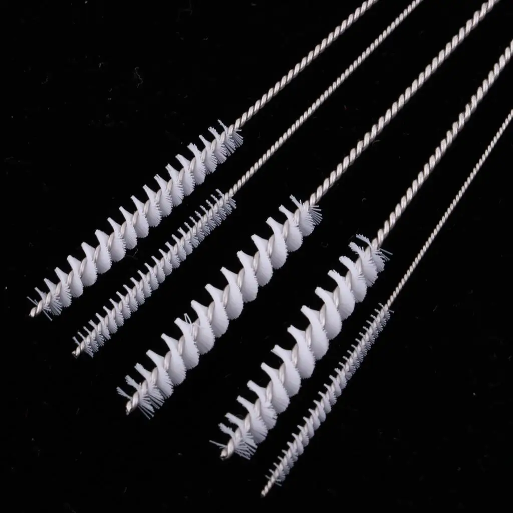 Hobby Model Tool Airbrush Cleaning Kit with Cotton Swabs and Metal Brushes for Paint Residue Removal