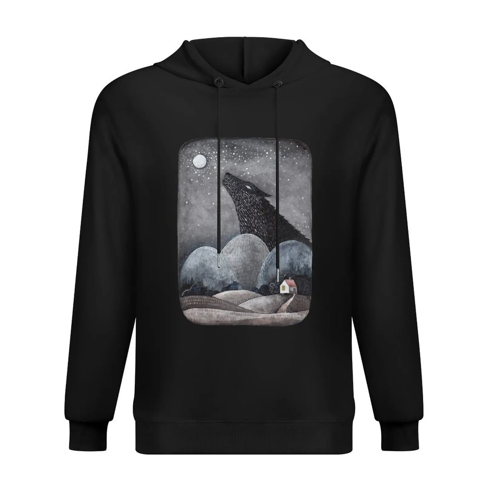 Spirit of Wolf Hoodie men's autumn clothes men's coat aesthetic clothing korean autumn clothes hoodies for men