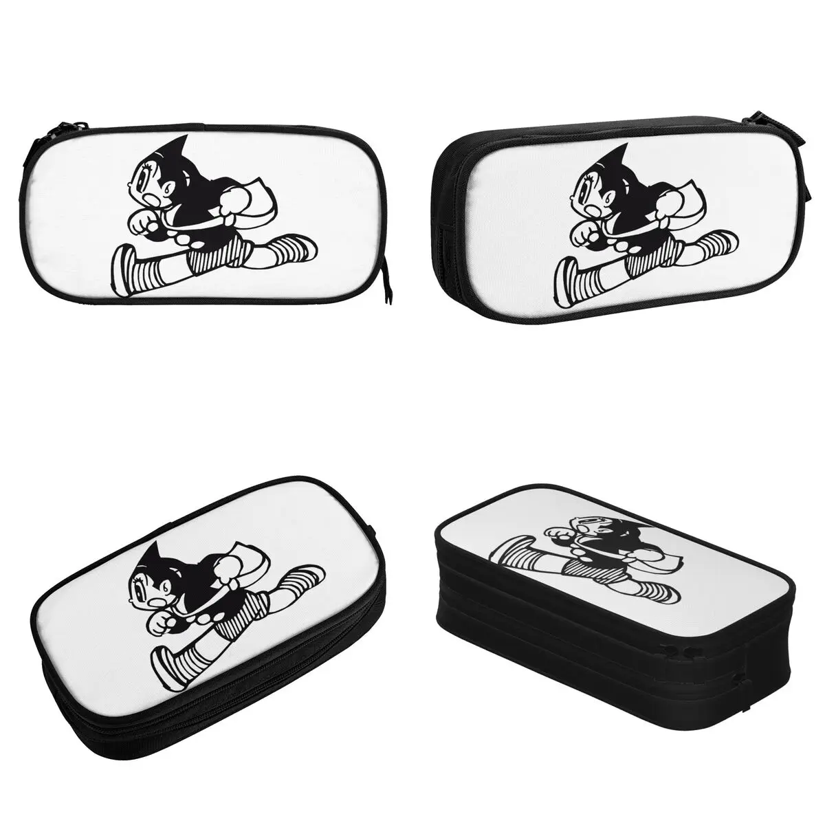 ASTROBOY-Astro Boy Anime Pencil Case, grande capacidade Pen Bag, papelaria para estudantes, presente da escola, novo, simples