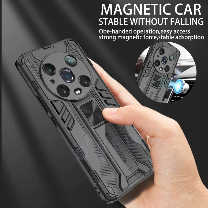 For Honor Magic4 Pro Case Magnetic Car Holder Phone Case For Xonor Magic 4 Pro 4Pro Magic4 Camera Shockproof Armor Back Cover