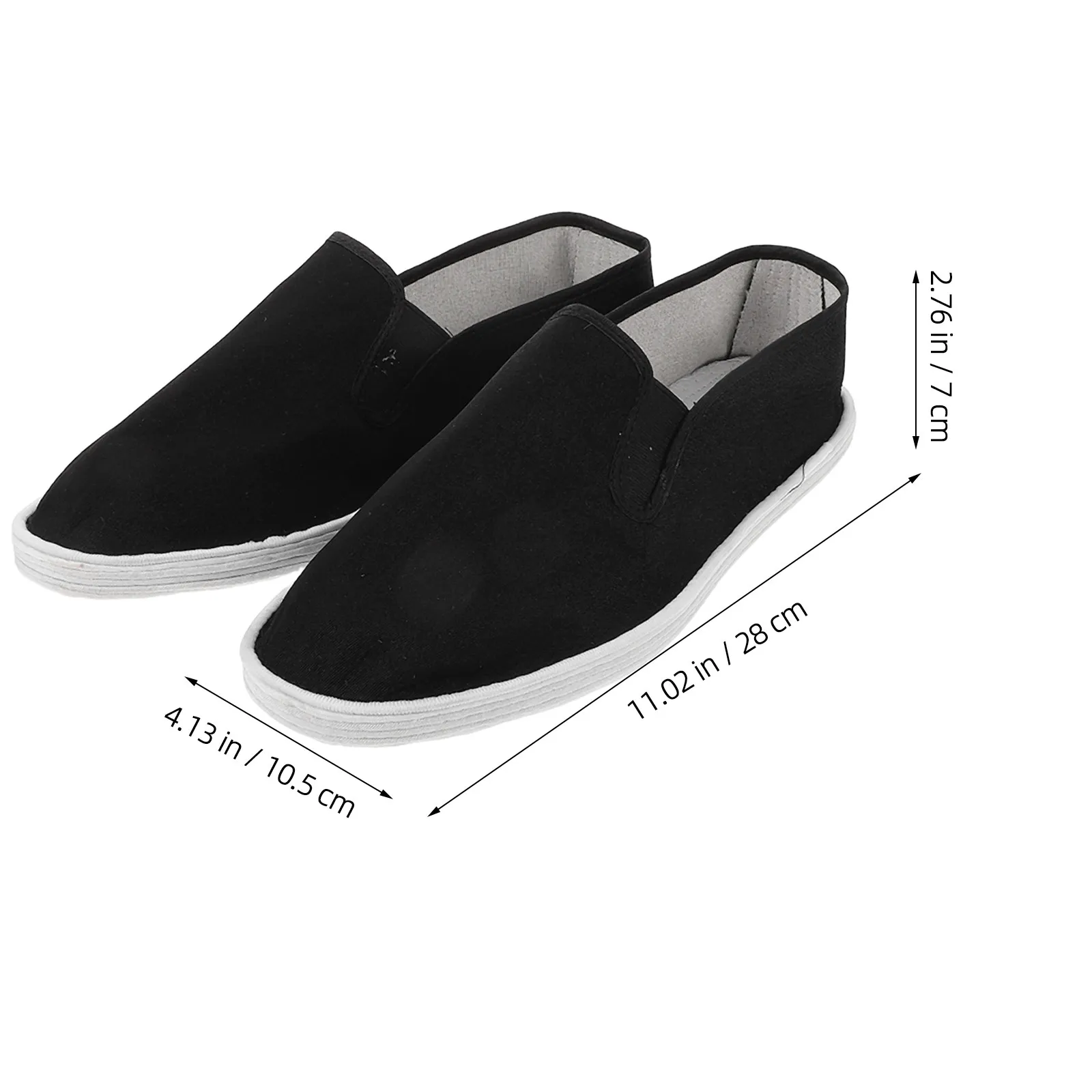 Kung Fu Shoes Men Costumes Chinese Cloth Martial Practice Black China Traditional Outfit