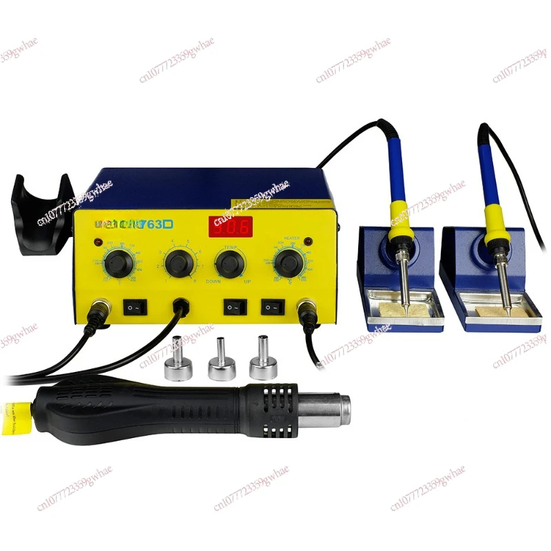 763D Heat gun welding table 3-in-1 mobile phone electronic repair tool adjustable constant temperature welding table