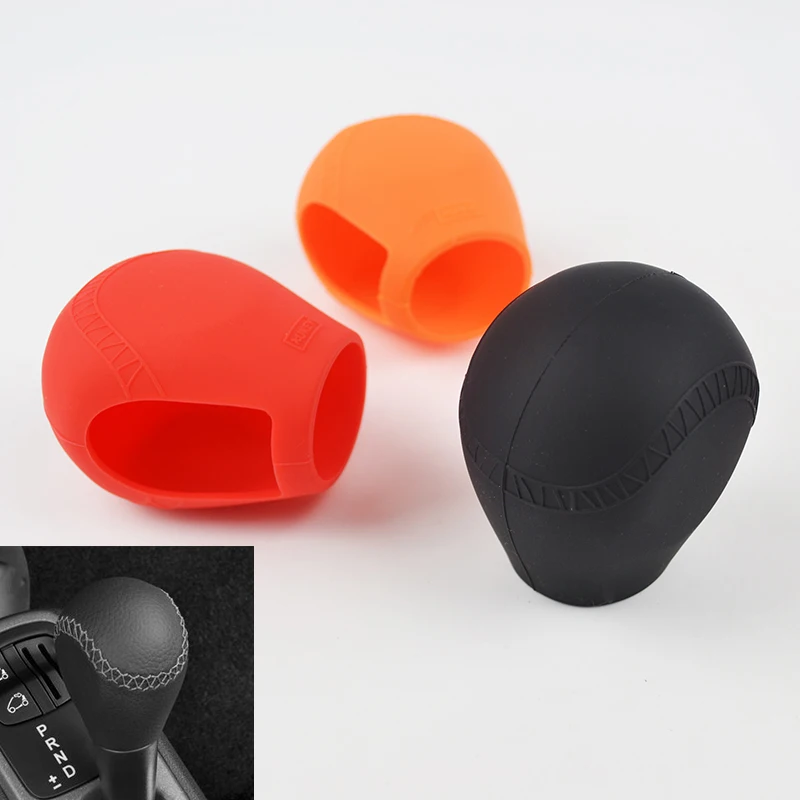 For Benz Smart Fortwo Forfour 2015-2017 Silicone Gear Knob Handbrake Cover Shift Glove Skin Head Stick Sleeve Case Car Styling