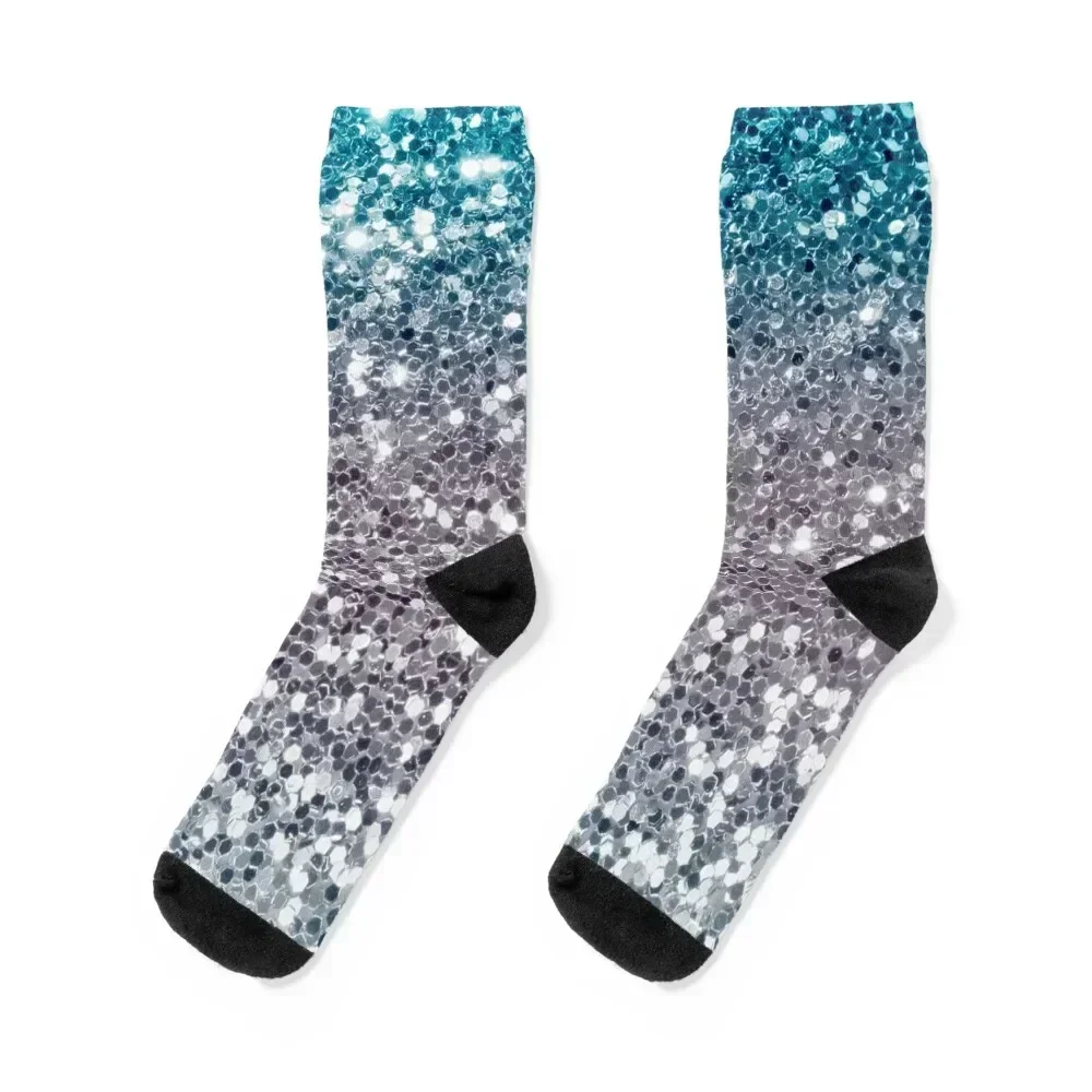 

Ombre Sequin Aesthetic Pattern Socks new in's compression warm winter Man Socks Women's