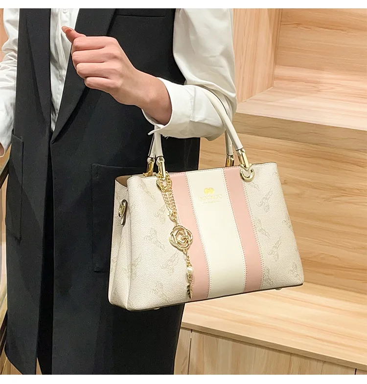 

Designer Inspired Women Crossbody Bag Luxury Leather Handbag Elegant Shoulder Bag Vintage Classic Style for Ladies
