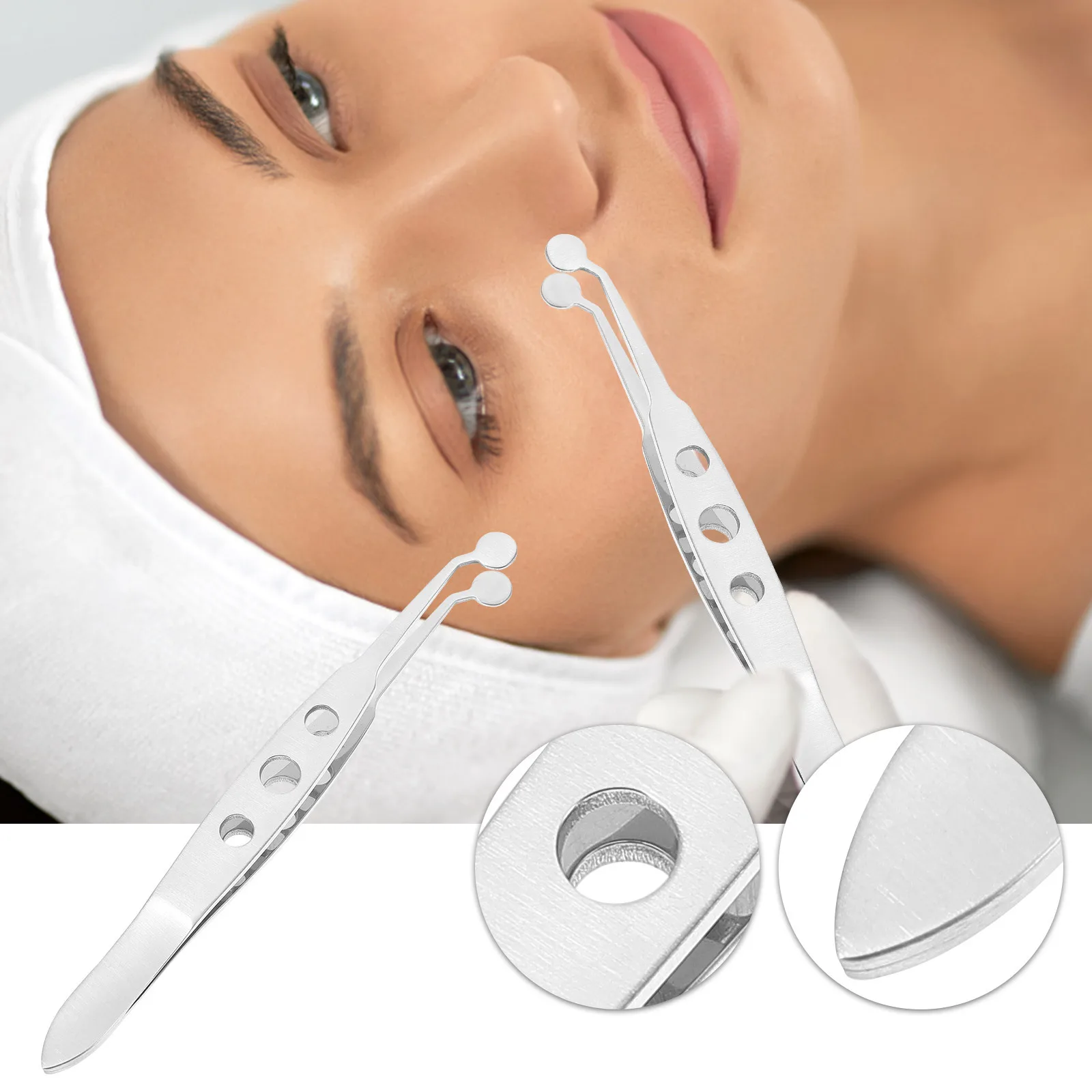 

Eyelid Gland Massage Tweezers Clamp Stainless Tool for Eye Discomfort Relief Meibomian Gland Metal