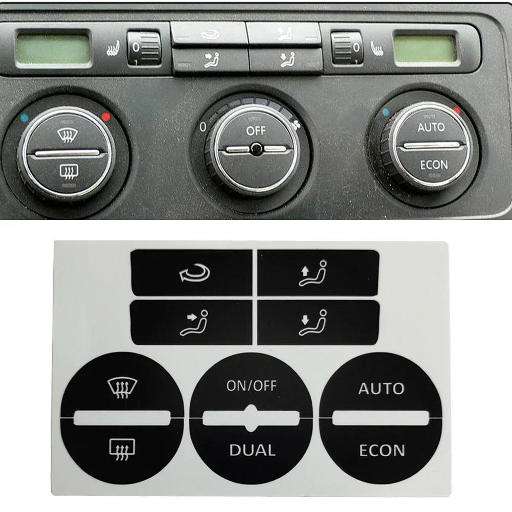 AC Window Climate Worn Peeling Buttons Repair Sticker For VW GOLF Mk5 PASSAT AC Control Button Decals Stickers Auto Accessories