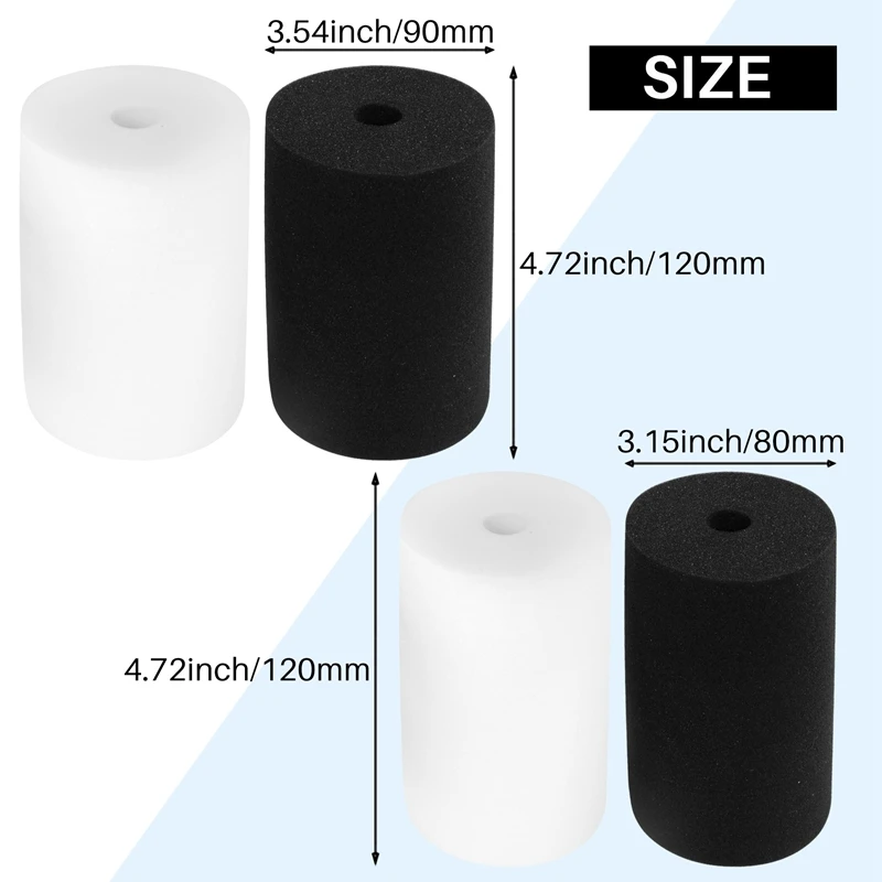 12 pçs 2 tamanhos copo turner espuma tumbler inserções para 3/4 Polegada tubo de pvc tumbler inserções caber 10 oz a 40 oz tumblers