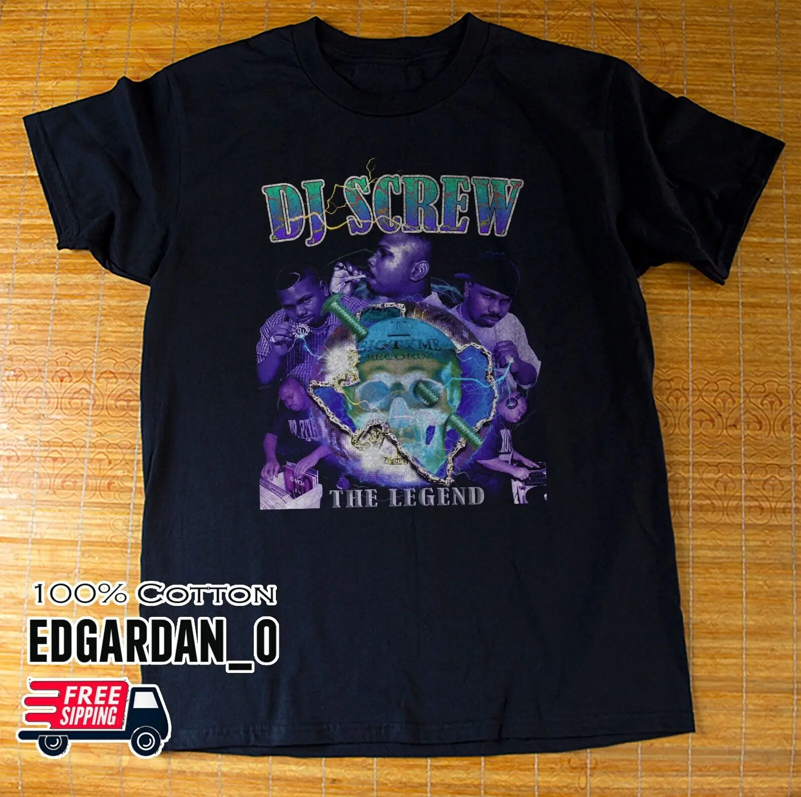 

NEW Dj Screw Vintage 90S-Inspired Rap Black Unisex T-Shirt