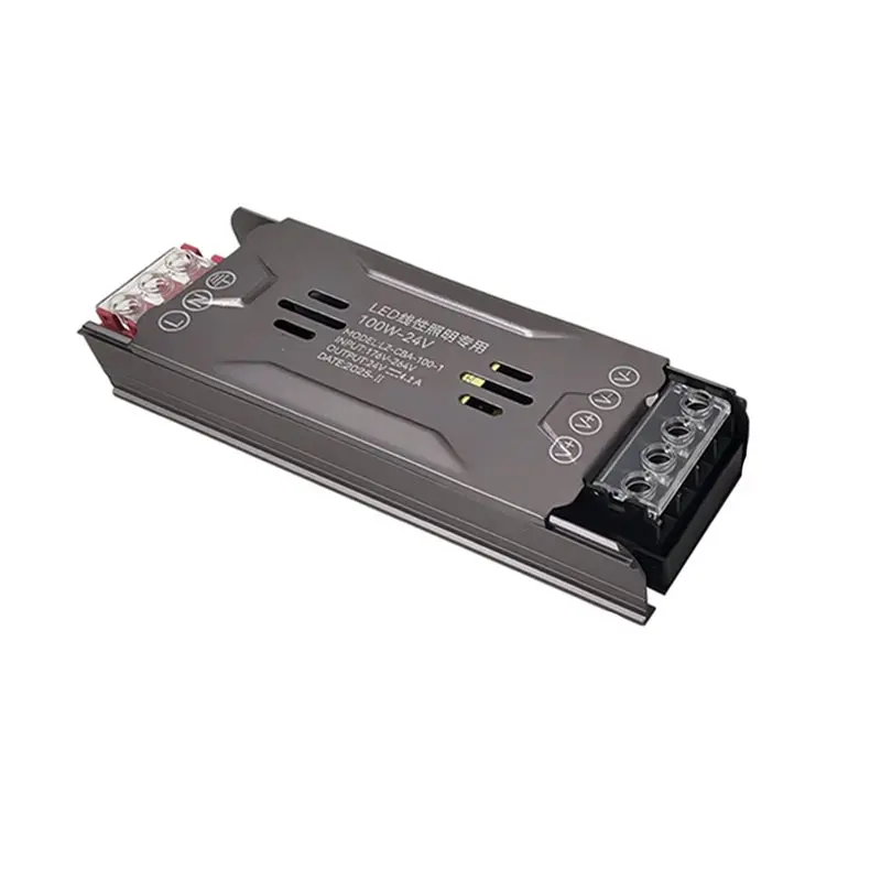 AS95 DC 24V Switching Power Supply, LED Driver Transformer, AC176-264V 100W, Ultra-Thin for Light Box Sign Strip