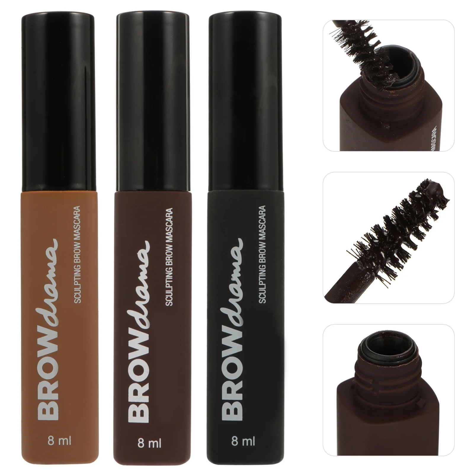 3 szt. Wodoodporny żel do brwi, odporny na pot, tintujący wzmacniacz brwi dla naturalnego, długotrwałego efektu makijażu, żel utrwalający brwi.