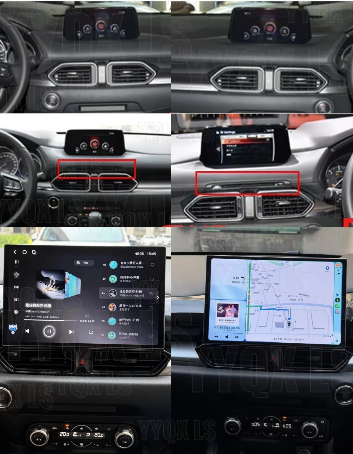 13INCH Android 15 QLED Car Radio Multimídia VideoPlayer Carplay For Mazda CX5 2017-2022 RDS BT Dual System Navigation Stereo HU