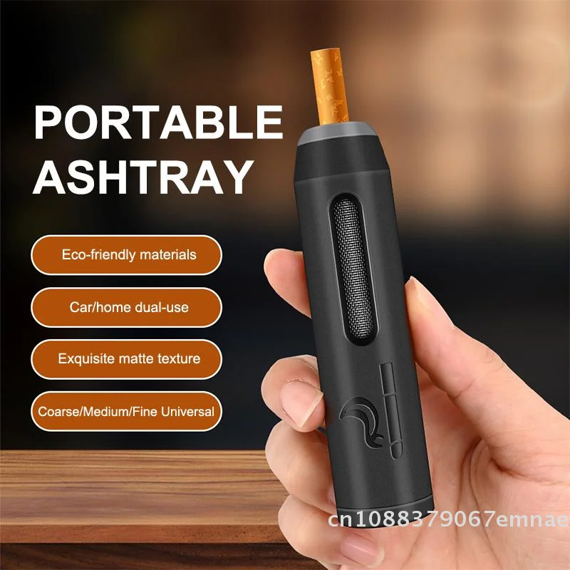 

[ZYAS] Портативная автомобильная пепельница с защитой от падения пепла, аксессуар для курения в автомобиле для ленивых, защита от проливания и легкая очистка