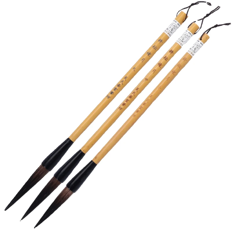 Long Pointed Mixed Hair Calligraphy Brush Running Script Cursive Script Brush Traditional Chinese Painting Landscape Brush Pen