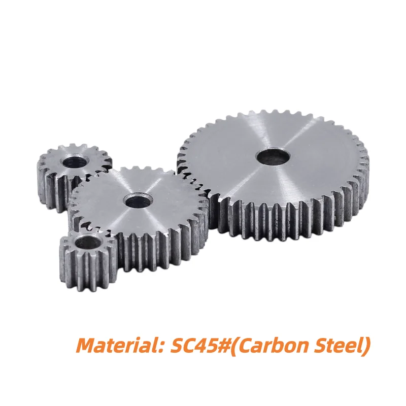 1 Module Spur Gear 21T~30T SC45# Carbon Steel Straight Cylindrical Gear 1M 21-30 Teeth Mechanical Drive Transmission Accessories