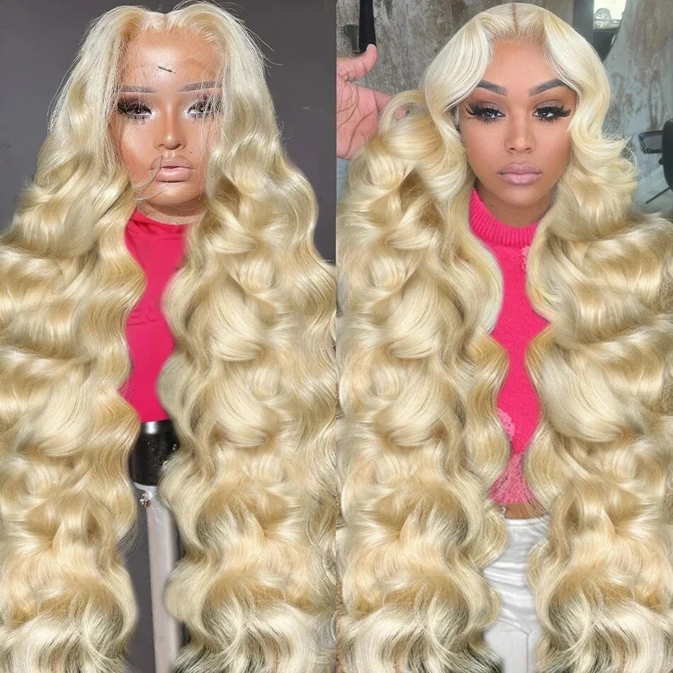 

13x4 13x6 Transparent 613 Lace Frontal Wig Honey Blonde Color Brazilian Remy Body Wave Lace Front Human Hair Wigs For Women