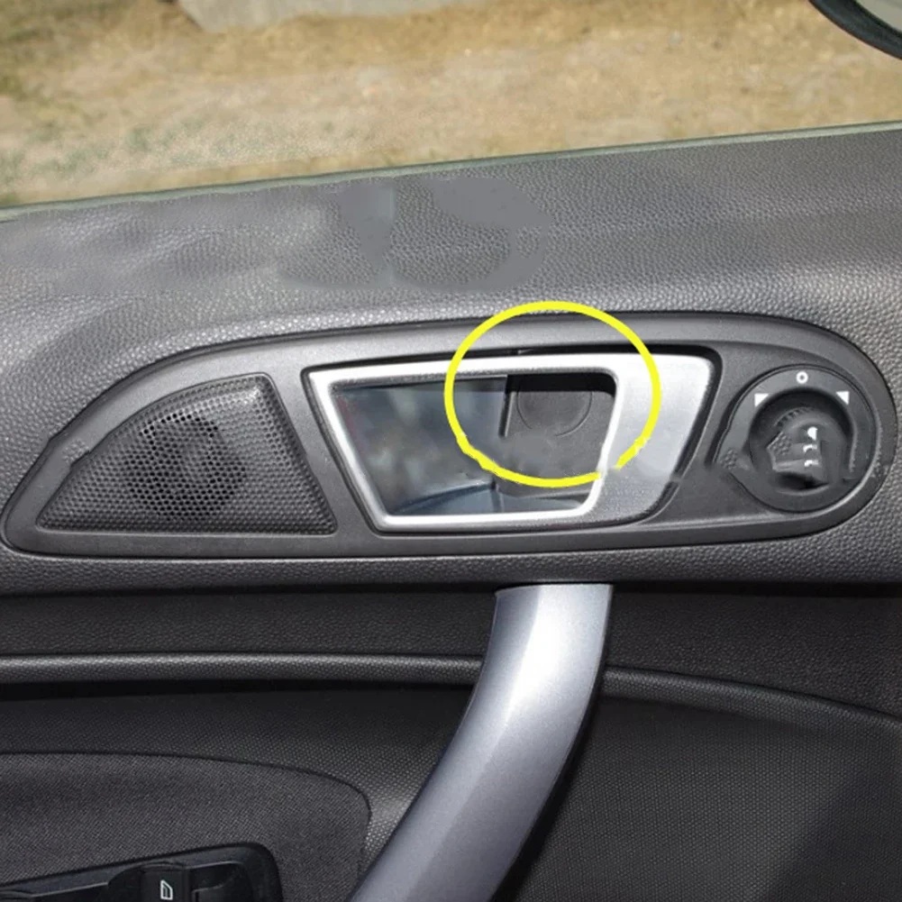 

Black Plastic Hole Cover For Ford Focus 2012-2014 For Fiesta Front Door Interior Handle Screw Cap Cover Car Accessories