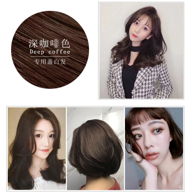 500 ml 3 In 1 Haarkleur Shampoo Zwart Haarverf Die Wit Haar Shampoo Zwarte Plantaardige Haarverf Snelle Haarverf crème Styling DIY