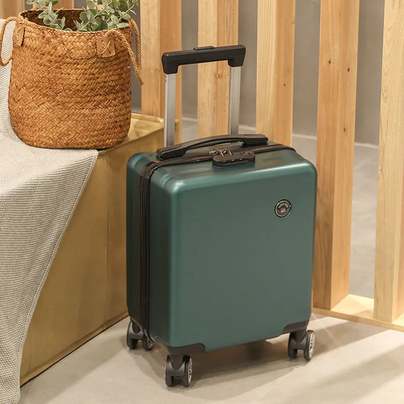 14/16 Inch Mini Suitcase Men and Women Universal Wheel Small Trolley Boarding Suitcase Password Luggage