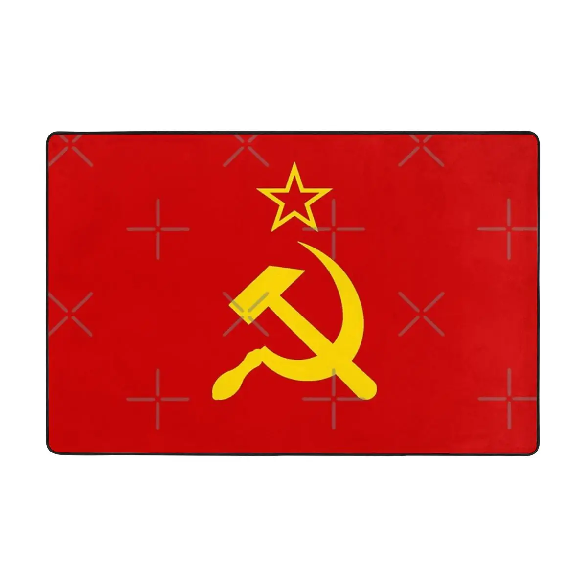 Non-Slip Carpet with Soviet Sickle Hammer, Simple Cartoon Carpet, Floor Mat, Living Room Carpet, Bedroom Cloakroom, Retro