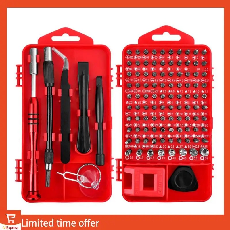 

Fresh 108 PCS Screwdriver Set As Shown 4Mm Precision Plum Triangle Screwdriver Screwdriver Mobile Phone Maintenance Tool Box Set