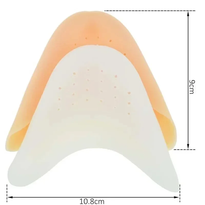 Non-slip Shoe Insole for Women Foot Care Silicone Toe protection Forefoot Pads Insoles Comfortable Shoe Pad Pain Relief Silicone