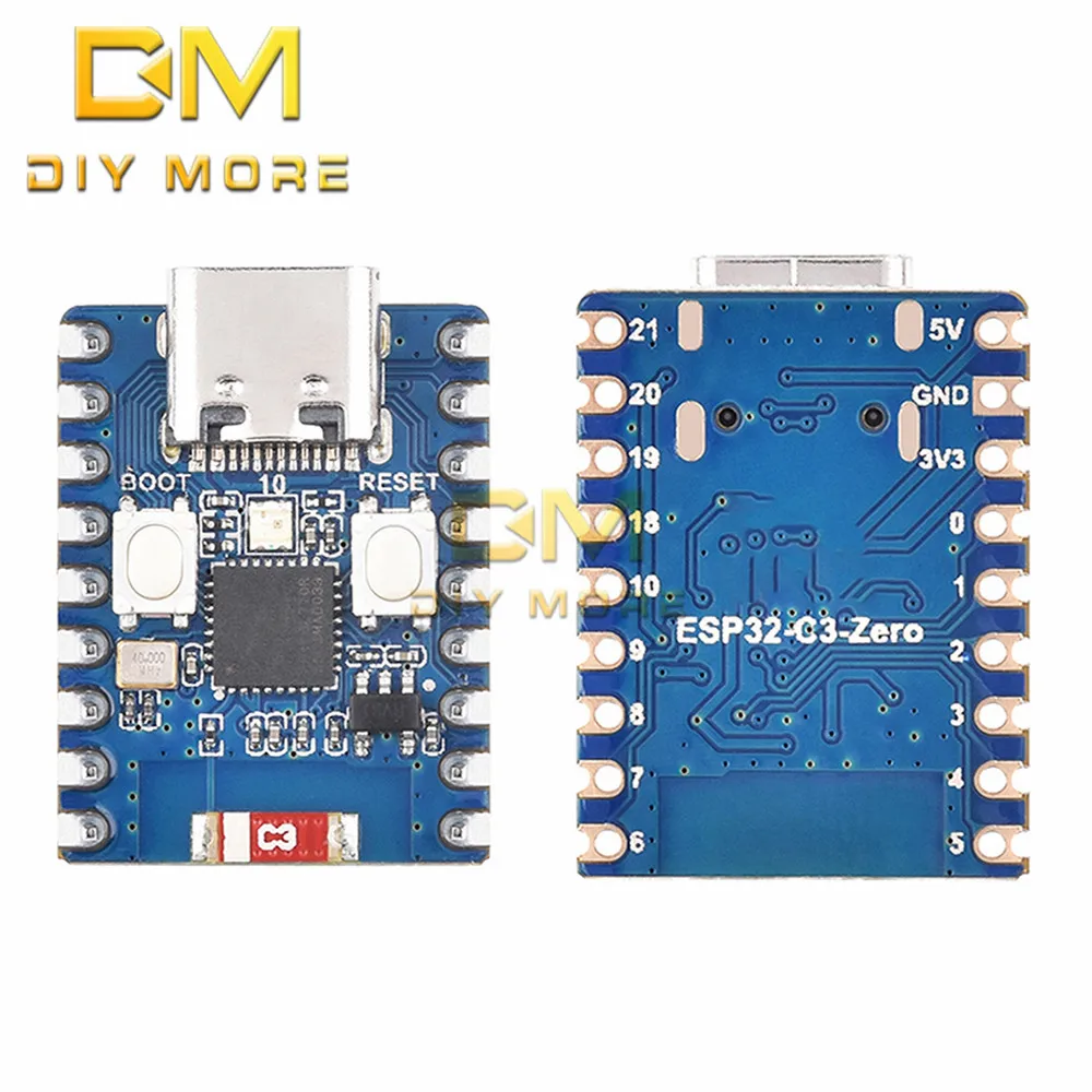 ESP32-C3-Zero Mini WiFi Bluetooth 5 Development Board Single Core Processor based on ESP32-C3FN4 up to 160MHz