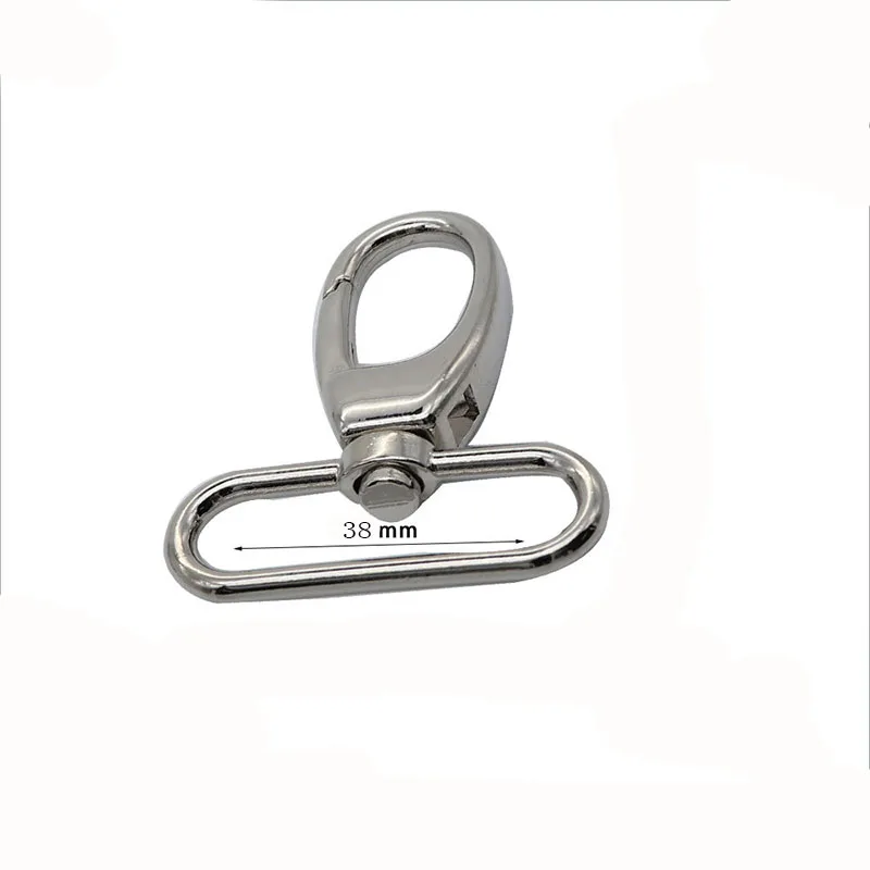 38mm Bag Strap Hook Buckle Metal Swivel Lobster Clasp DIY Webbing Snap Hooks Keychain Trigger Buckles Accessory